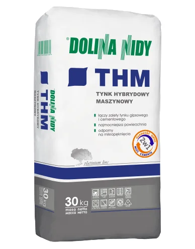 Worek 30 kg tynku hybrydowego maszynowego THM Dolina Nidy