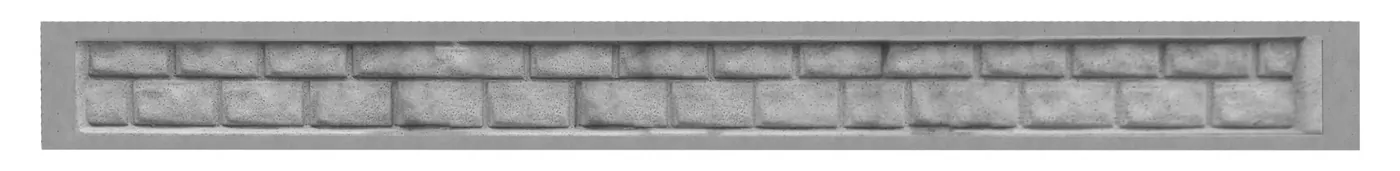 Rysunek formatów i wymiarów elementów Styrobud Podmurówki betonowe